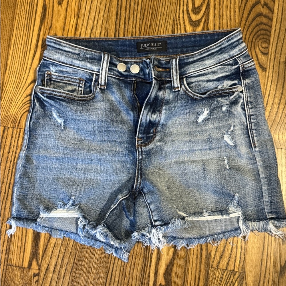 Judy Blue Ripped Denim Shorts